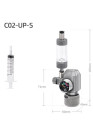 Aqua Week CO2 UP reduktor 1 mérőórával, buborékszámlálóval, visszafolyásgátlóval, tűszeleppel, függőleges menetű palackhoz (adapterrel SodaStream palackhoz-nem tartozék)