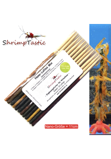 Nano Lollies Super Mix rudak (12 darab) - Garnéla rúd