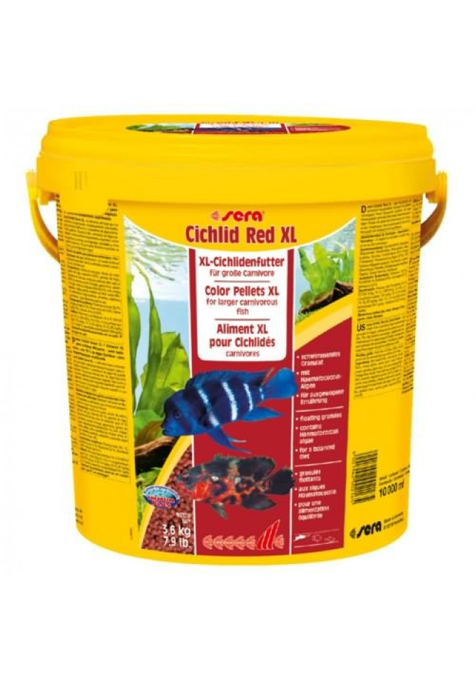 1000ml Fischfutter Cichlid Red & Green Large Sticks 1000ml - Fischfutter Für Buntbarsche Cichlid Sticks 1000ml
